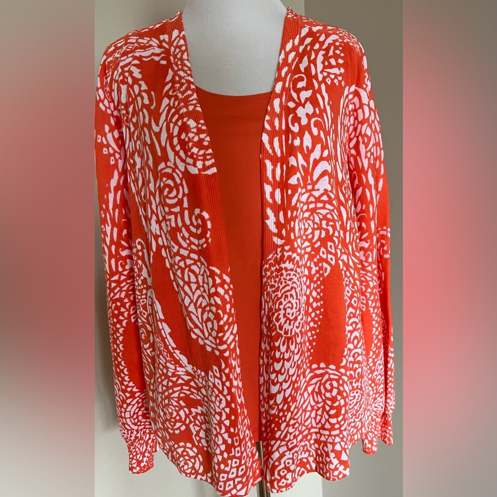 NWT Chico's Orange Blossom Sweater Set Size Small